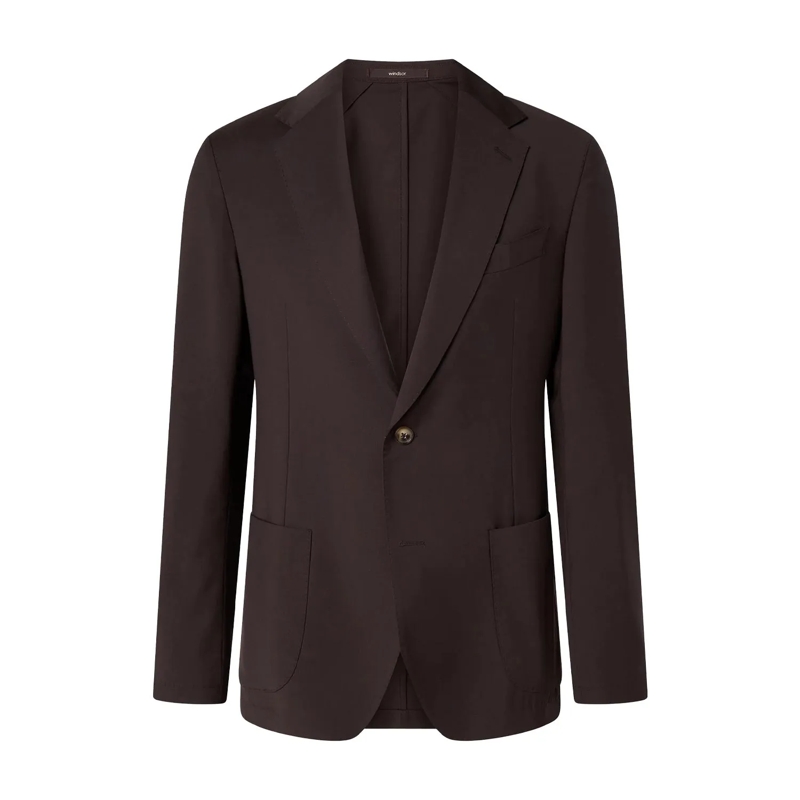 windsor. Anzugjacke Sakko aus Wolle braun
