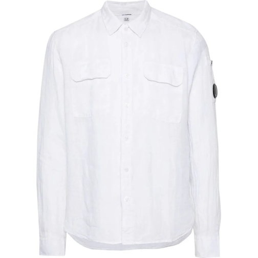 CP Company Legere Oberteile Shirt linen weiß