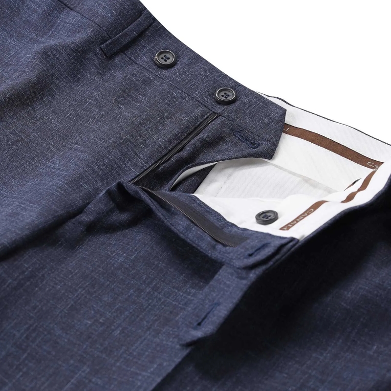 Canali Anzugkombination Zweiteiliger Anzug Kei aus Wollmix blau(Image 7)