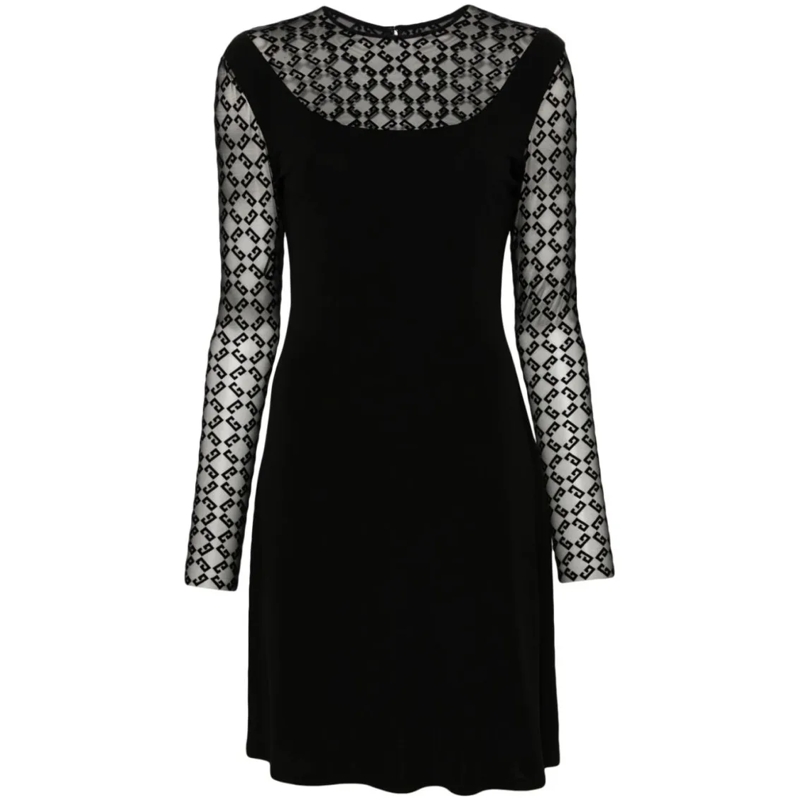 Givenchy Midi-jurk Mid-Length Black Crepe Dress Black