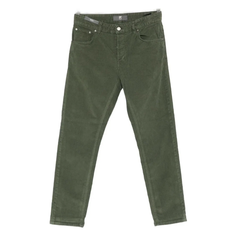 Pt Torino Jeans Straight-Leg Military-Style Jeans Green
