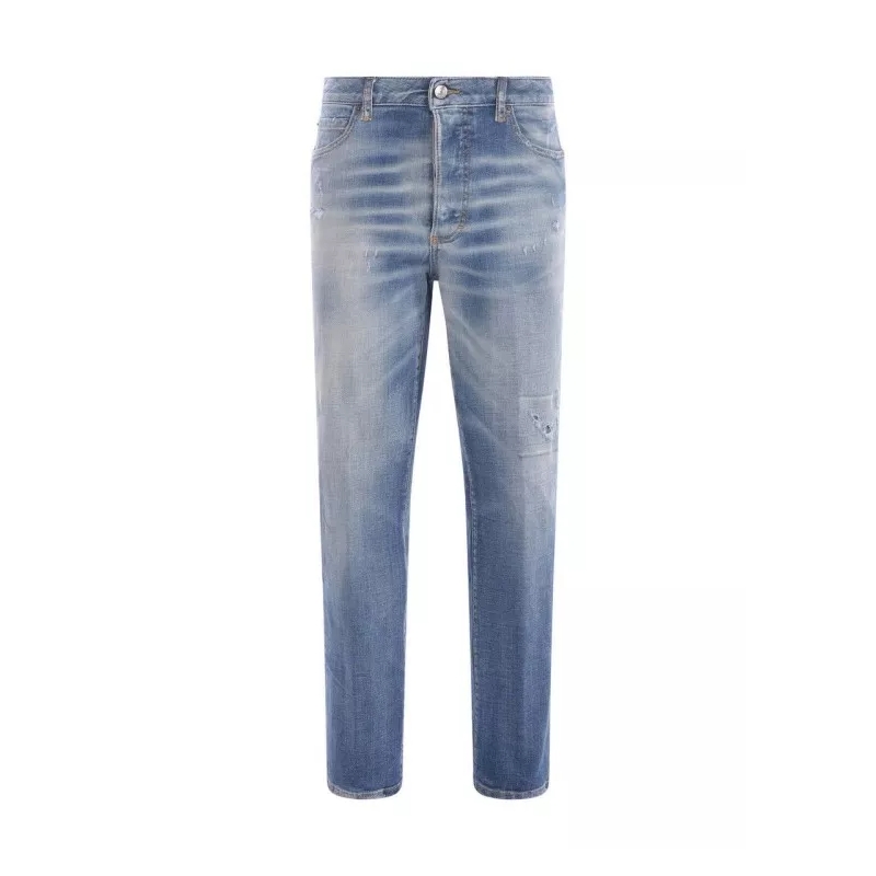 Dsquared2 Jeans Light Blue Cotton Jeans Blue