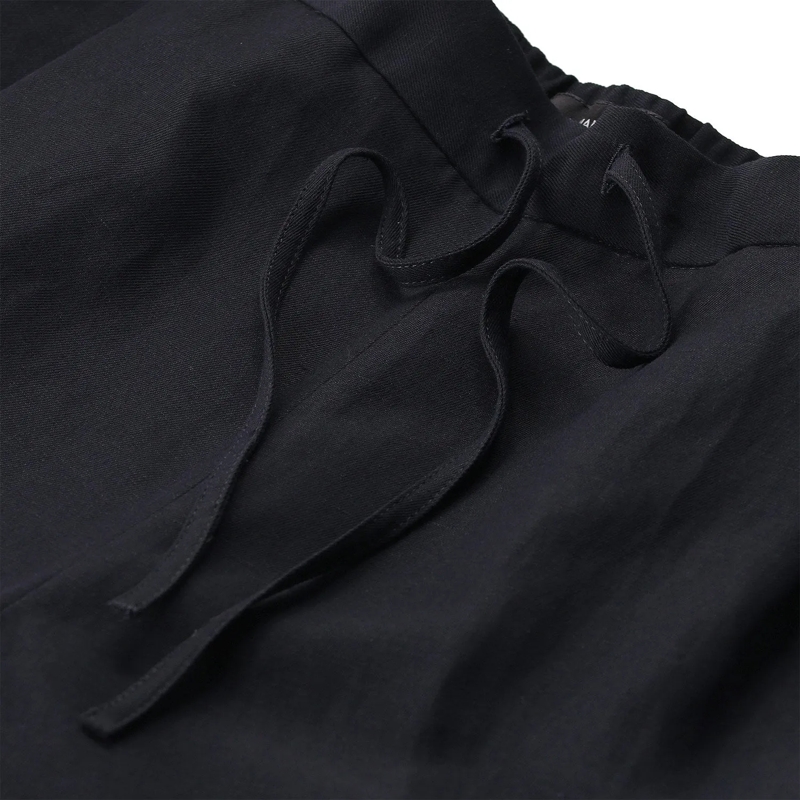 Fabiana Filippi Freizeithose Stoffhose aus Leinenmix dunkelblau(Image 3)