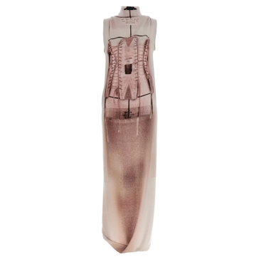 Jean Paul Gaultier 'The Draped Trompe-L'Œil Corset' Dress Pink