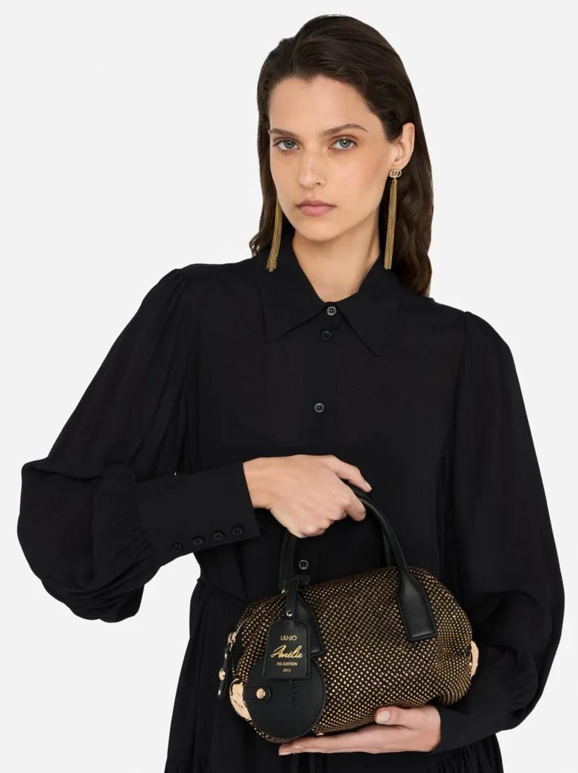 Thumbnail - LIU JO Crossbody Bags - Compact Studded Handbag With Versatile Carrying Op - Gr. unisize - in Schwarz - für Damen