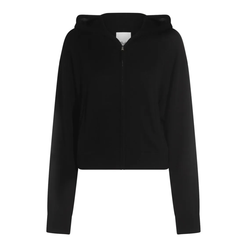 Allude  Black Wool Sweatshirt Black