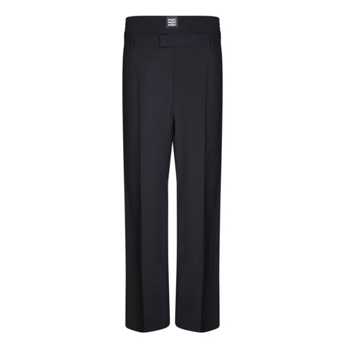 MSGM Wool Tailored Trousers Black 