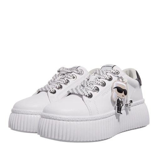 Karl Lagerfeld Plateau Sneaker Kreeper Lo Karl Nft Pendant White Lthr