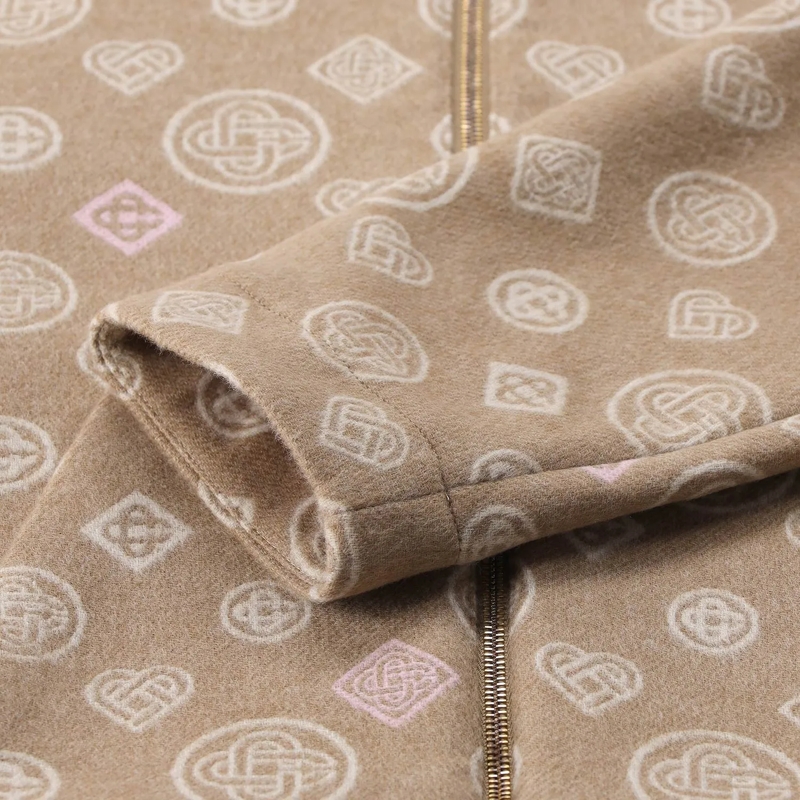 Casablanca Daunenjacke Kapuzenjacke aus Schurwolle braun(Image 5)