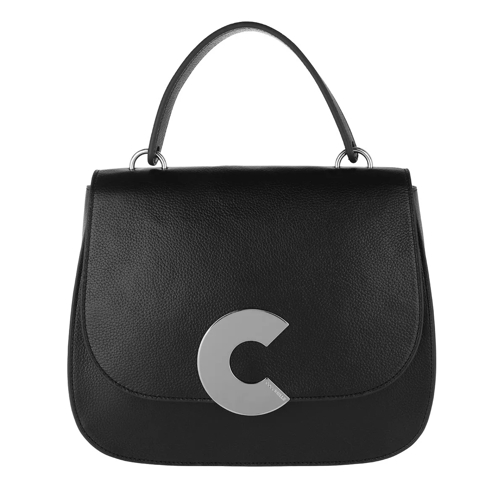Coccinelle Craquante Handle Bag Noir Axelremsväska