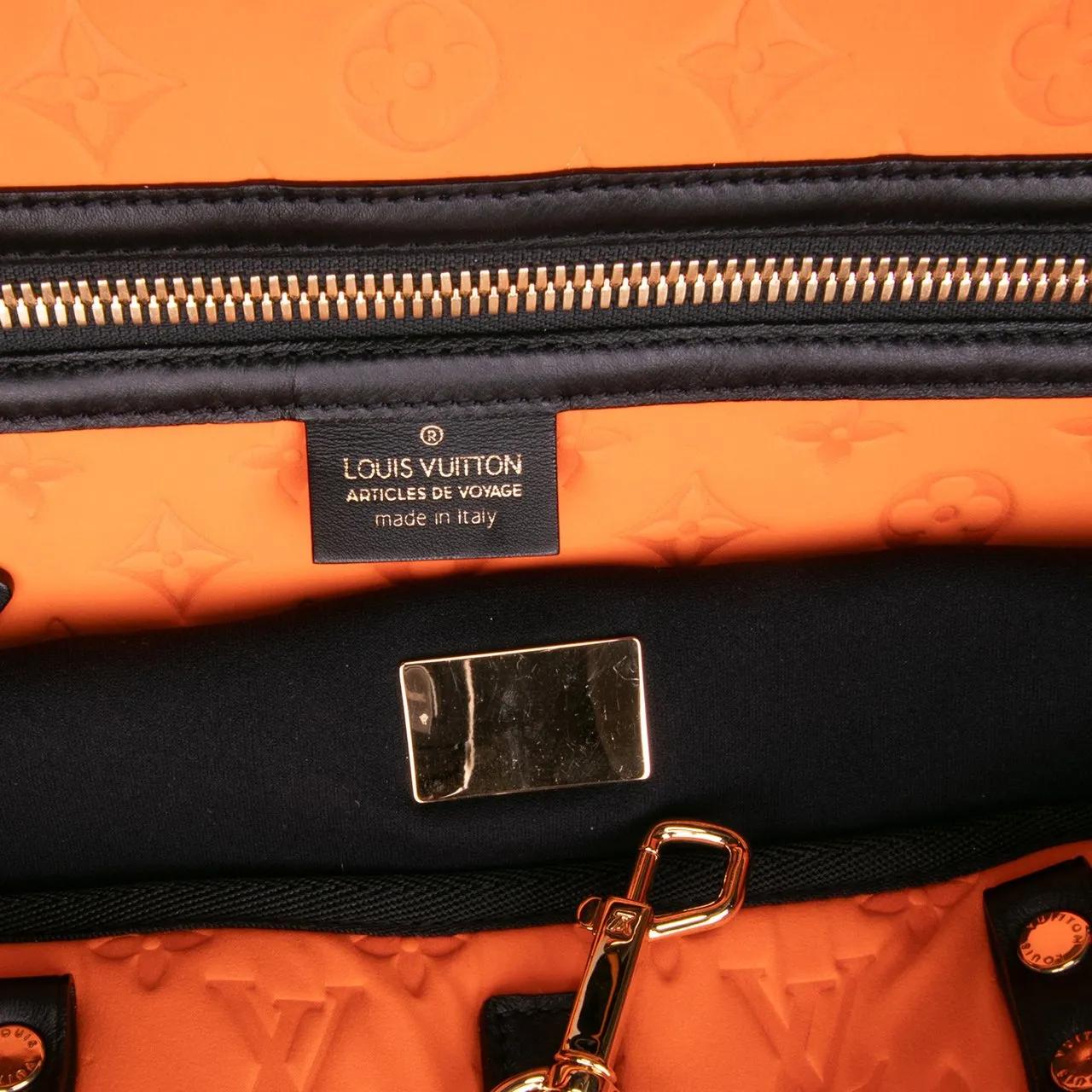 Thumbnail - Louis Vuitton Shopper - Monogram Embossed Neoprene Scuba MM - Gr. unisize - in Orange - für Damen
