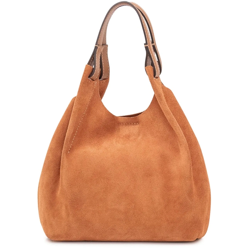 Gianni Chiarini Tote Borsa a Spalla Dua in Pelle Scamosciata beige(Image 4)
