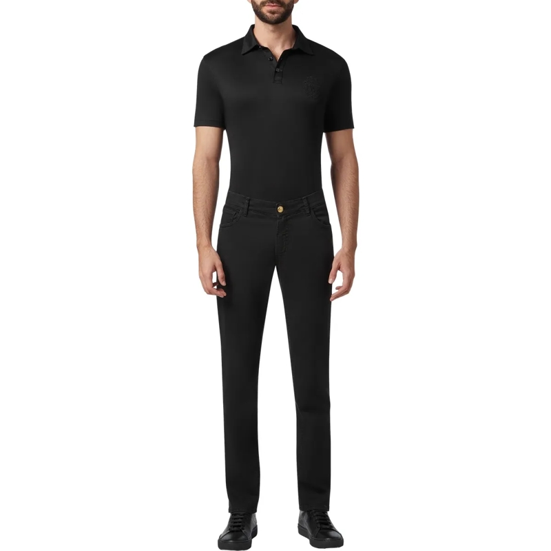 BILLIONAIRE Jeans mit geradem Bein Jeans Crest schwarz(Image 3)