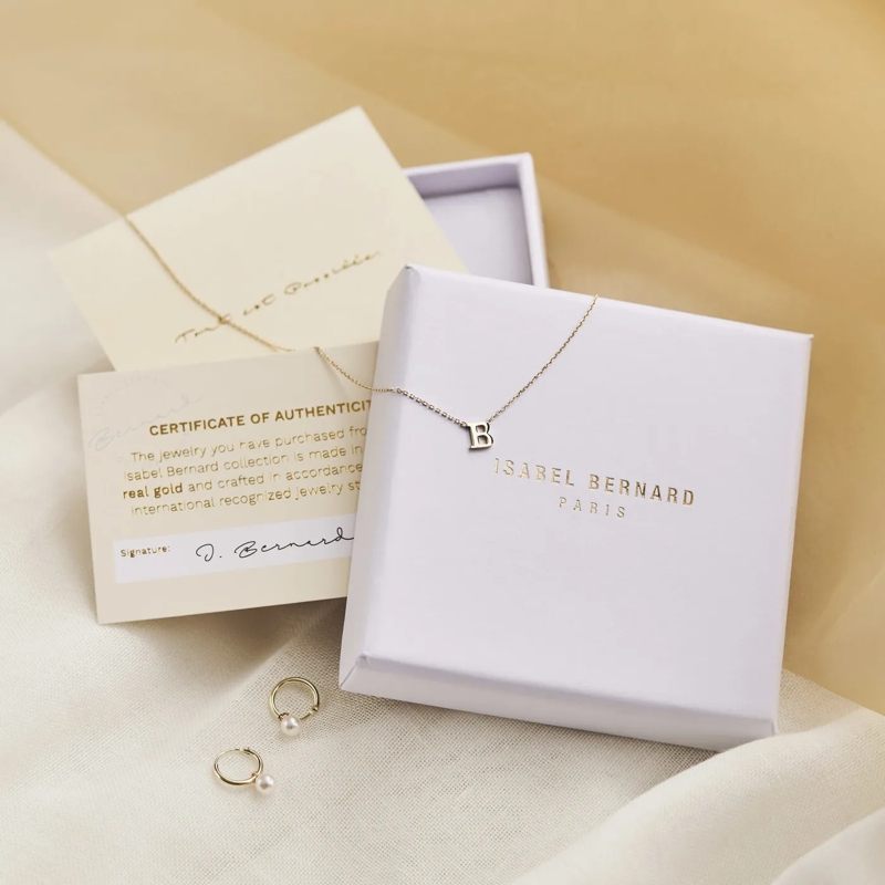 Isabel Bernard Mittellange Halskette Belleville Amore 14 Karat Necklace With Heart Gold (Image 15)