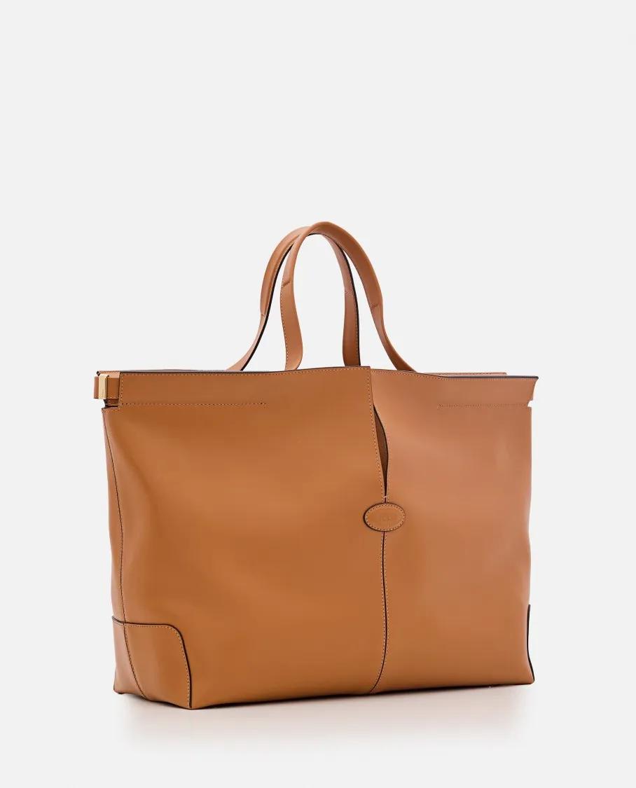 TOD'S Totes Dbm Shopping Leather Bag in bruin