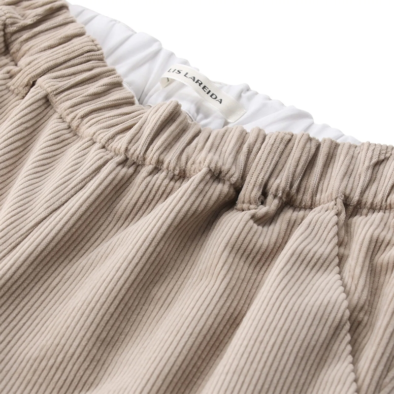 Lis Lareida Pantalon en velours côtelé Cordhose aus Baumwoll-Mix braun(Image 4)