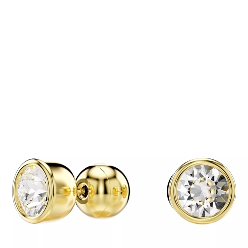 Swarovski Imber stud earrings, Round cut White Orecchini a bottone