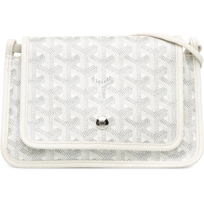 GOYARD Crossbody Bag Goyardine Plumet Pocket Wallet weiß