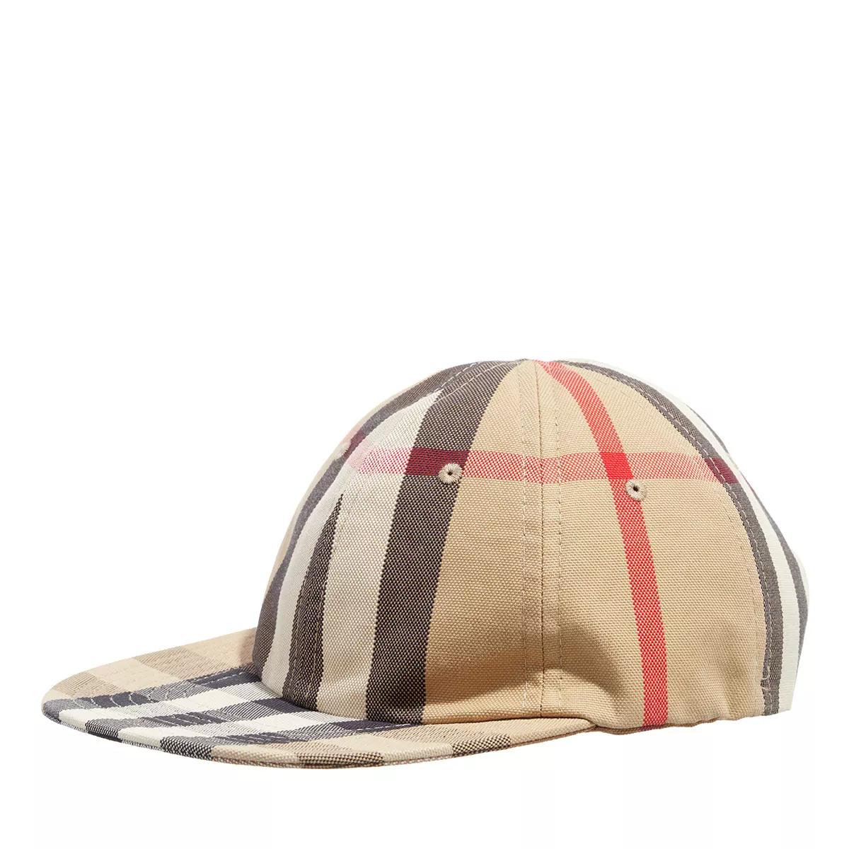 Baseball-Kappe Baseball Beige Check Cotton Reversible | Burberry Cap