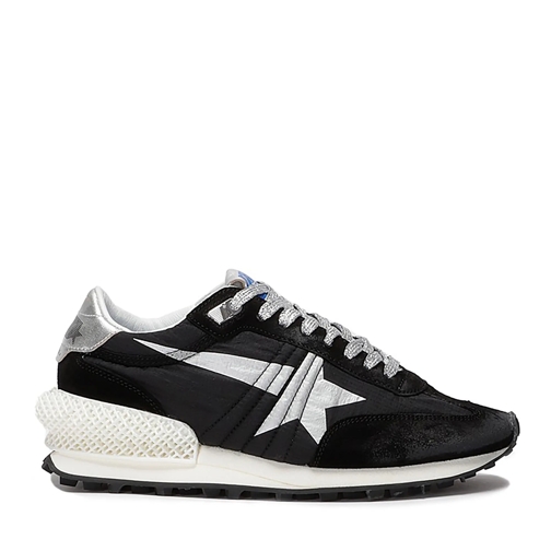 Golden Goose Low-Top Sneaker baskets running a empiecements Black