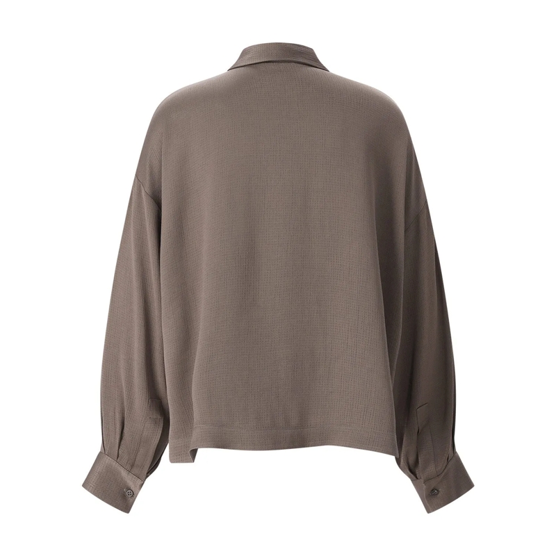 Peserico Chemisier Weite Hemdbluse grün(Image 3)