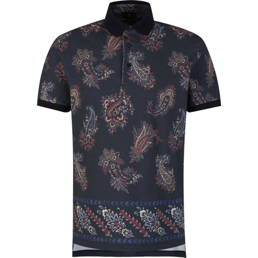 Etro T-Shirts Paisley Motif Polo blau