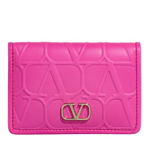Valentino Garavani Continental Wallet Pink Bi-Fold Wallet