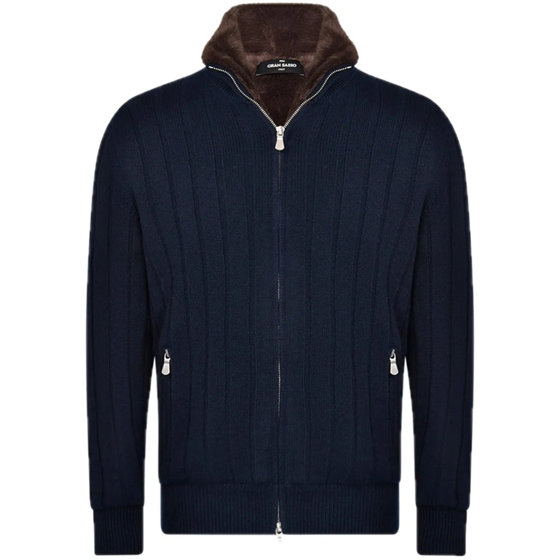 Gran Sasso Doudoune Vest jas donkerblauw blau