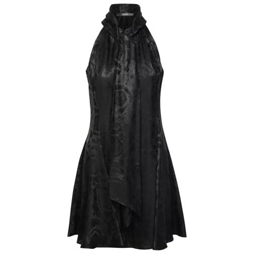 Versace Barocco' Dress In Black Silk Blend Black 