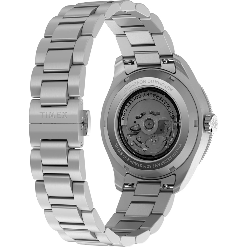 Timex Quarzuhr Mechanische Automatikuhr Waterbury Heritage Automa silber(Image 5)