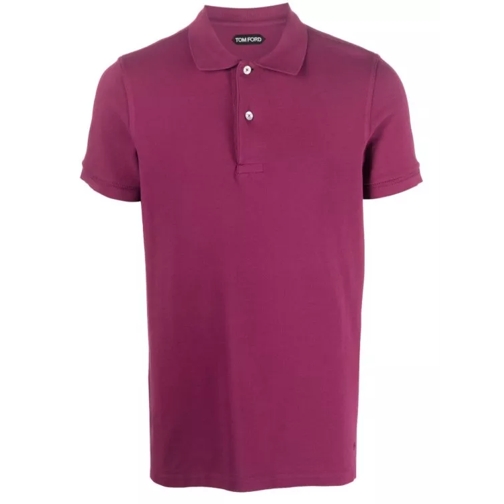Tom Ford Purple Tennis Piquet Polo Shirt Purple 