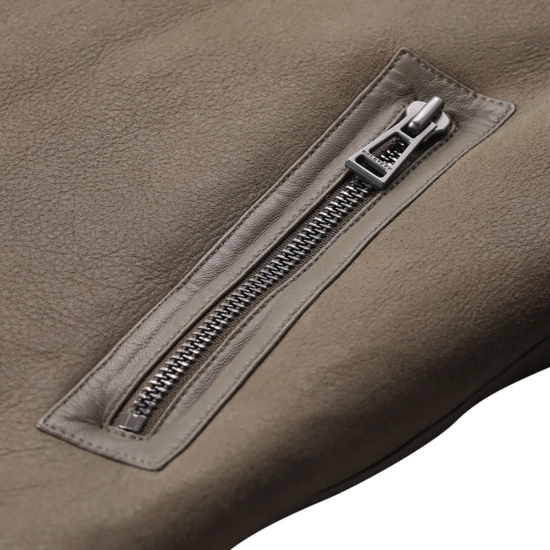 Belstaff veste Jacke Highland aus Leder schwarz(Image 5)
