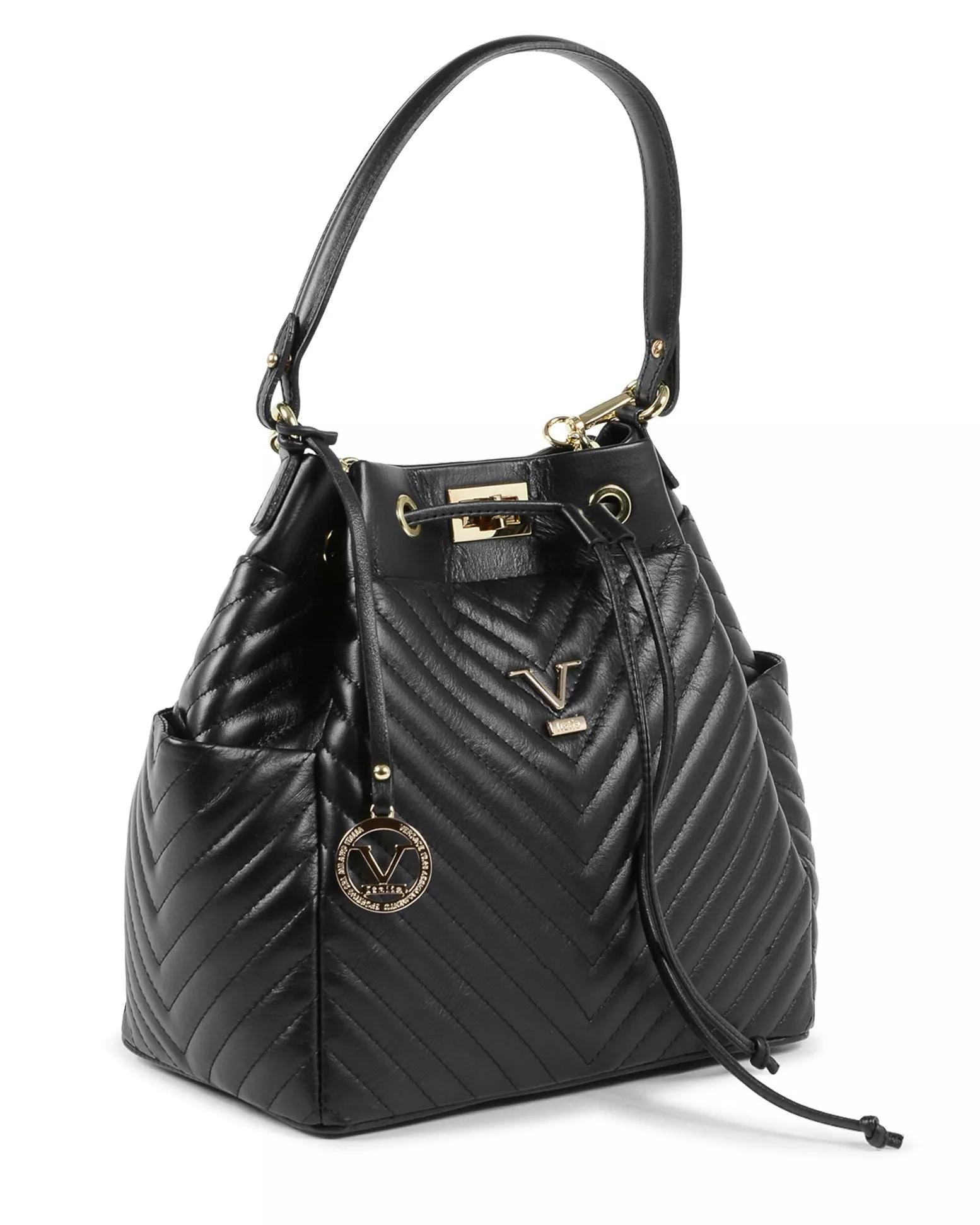 19V69 Italia V Italia Womens Satchel Bag Black BH10272 52 SAUVA schwarz Sac a bandouliere