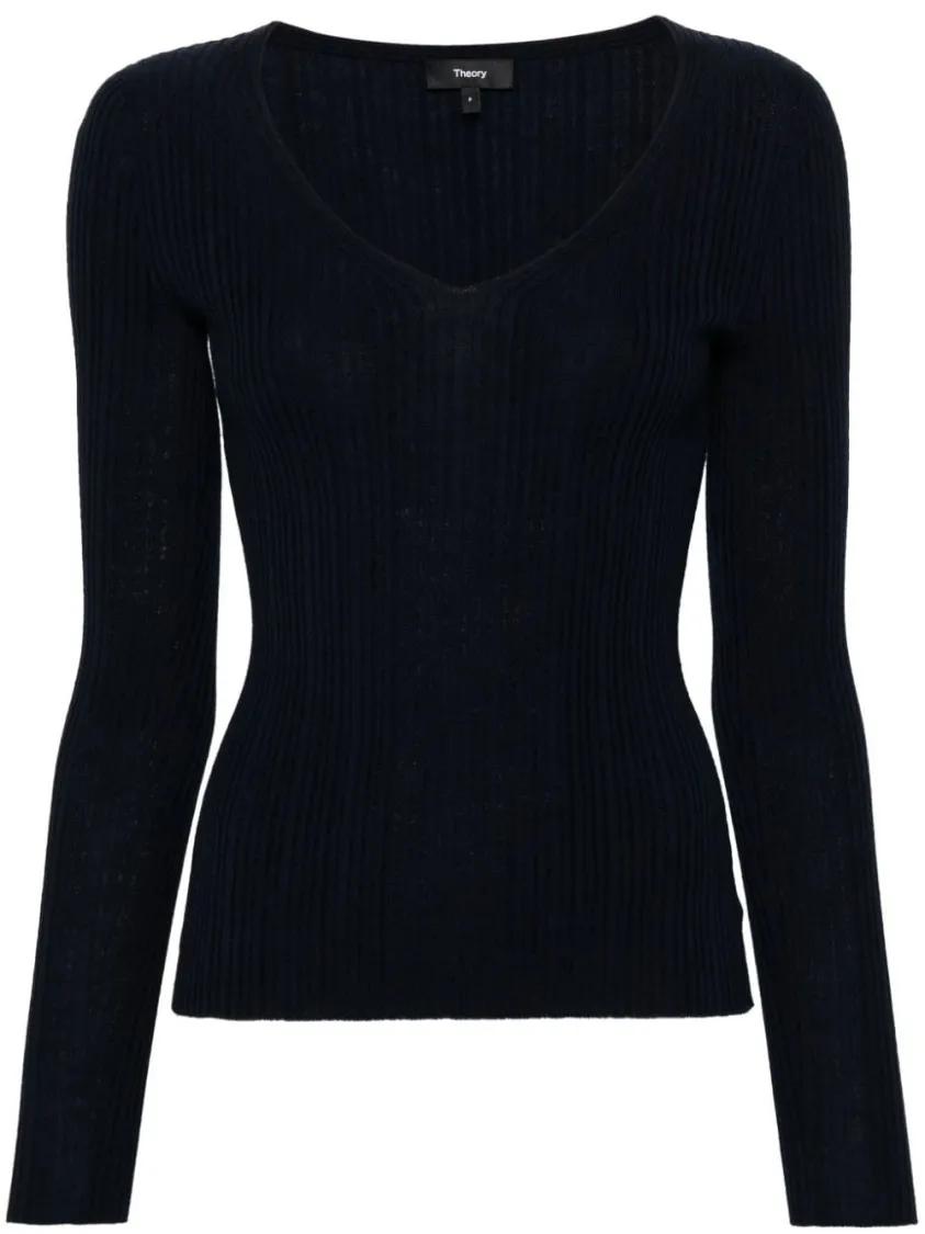 Theory - Wool Sweater - Größe L - schwarz