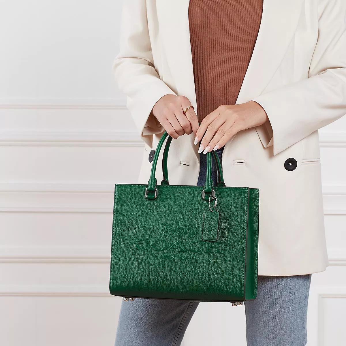 Coach derby tote green hot sale