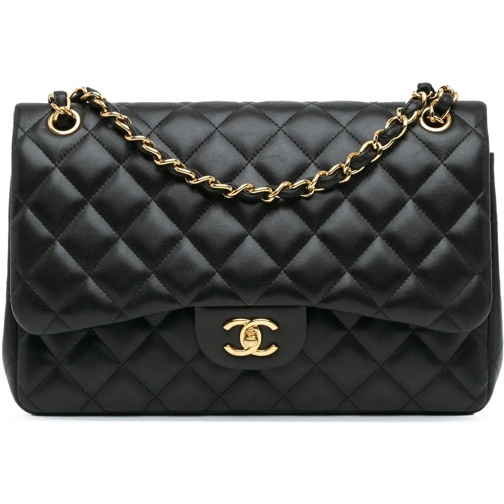 Chanel Sac à bandoulière 2011 Jumbo Classic Lambskin Double Flap schwarz (Image 2)
