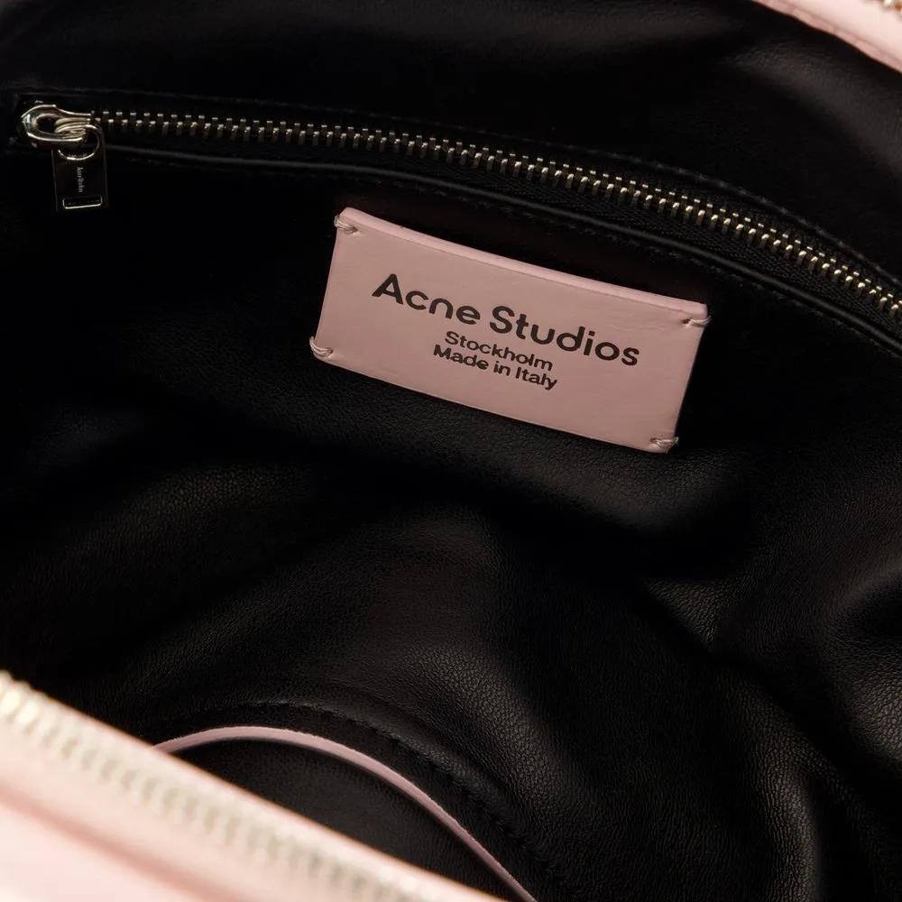 Acne Studios Hobo bags Bowlina Mini Shoulder Bag Leather Pink in roze