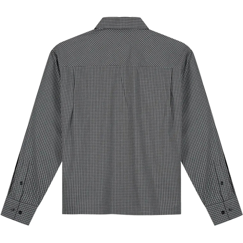 ØLÅF  Olaf Checked Boxy Shirt Lange Mouw Overhemden Donk braun(Image 2)