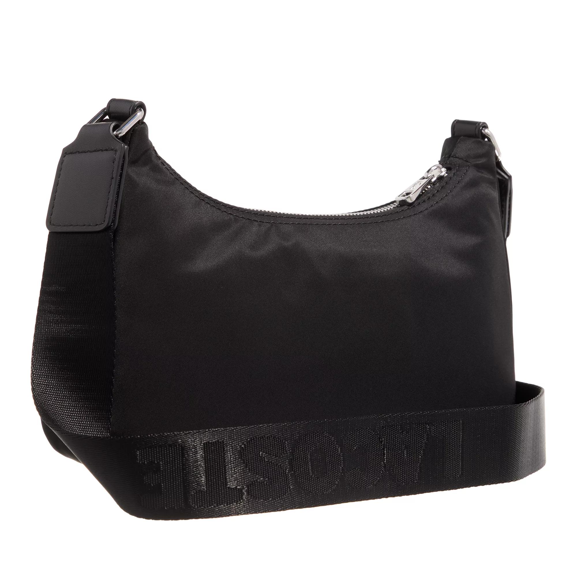 Lacoste Hobo bags Active Nylon Shoulder Bag in zwart