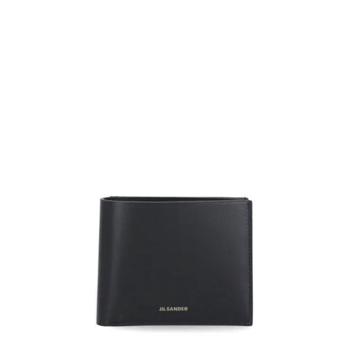 Jil Sander Leather Wallet Black Portefeuille à deux volets