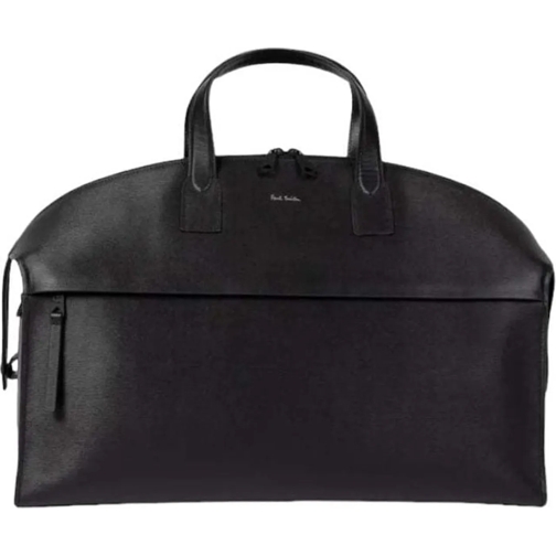 Paul Smith Sac à dos Sac Week-End cuir rainur� Noir M1A 7740 ASGRAI 79  schwarz