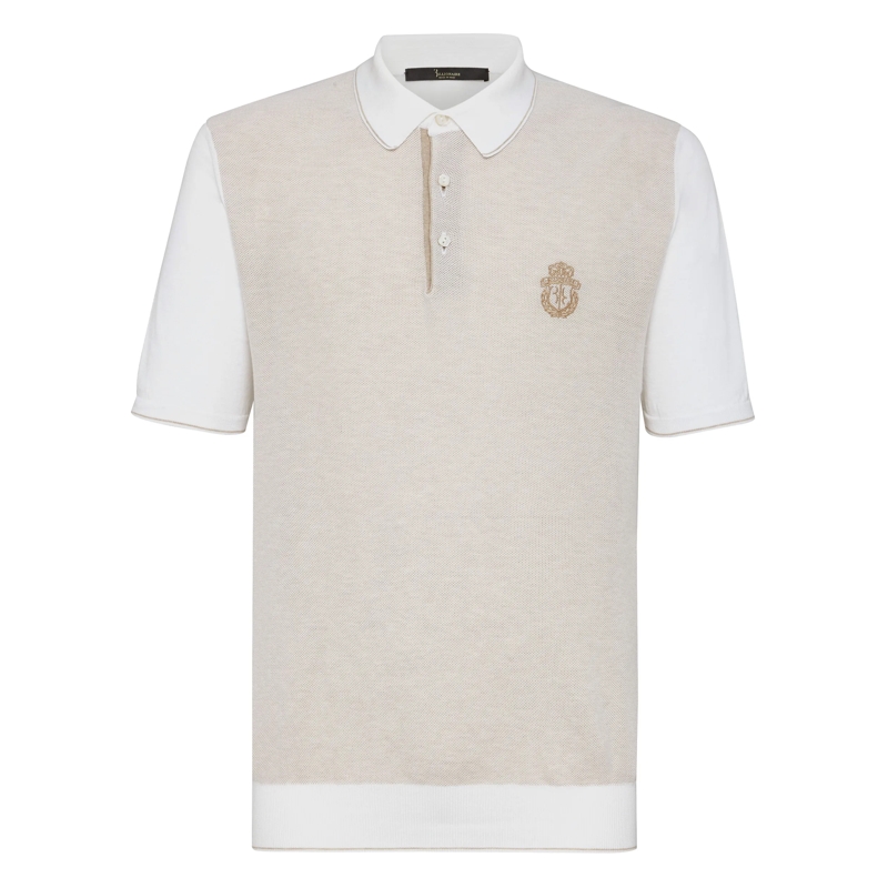 BILLIONAIRE Top Pullover Crest weiss