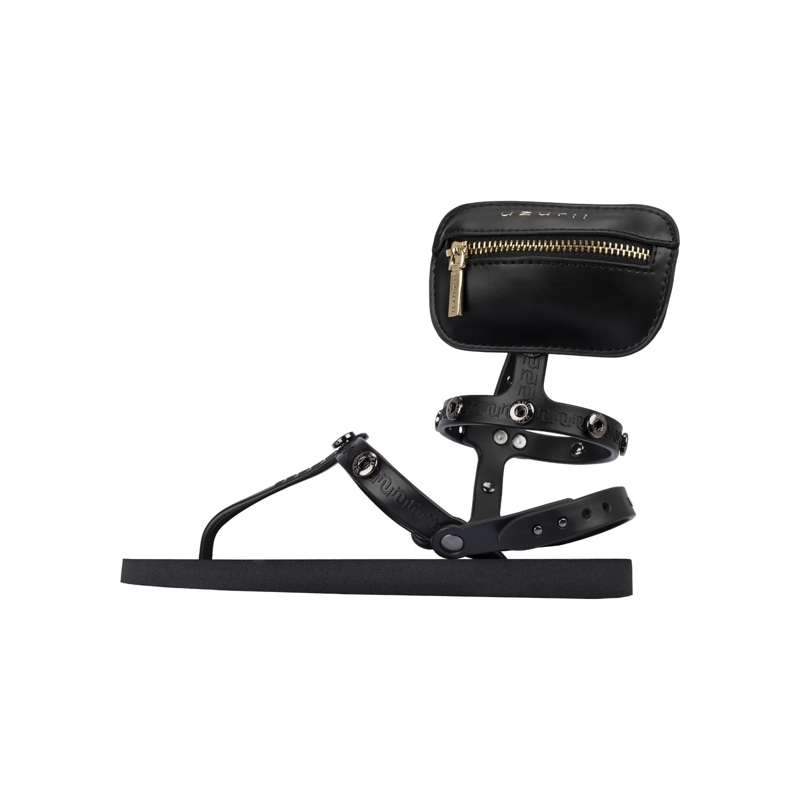 UZURII Flip Flops Zehentrenner Mystique Mini Bag schwarz