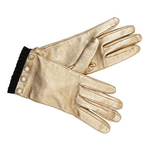Gucci Gloves Pearl Nappa Leather Bronze Handschuh