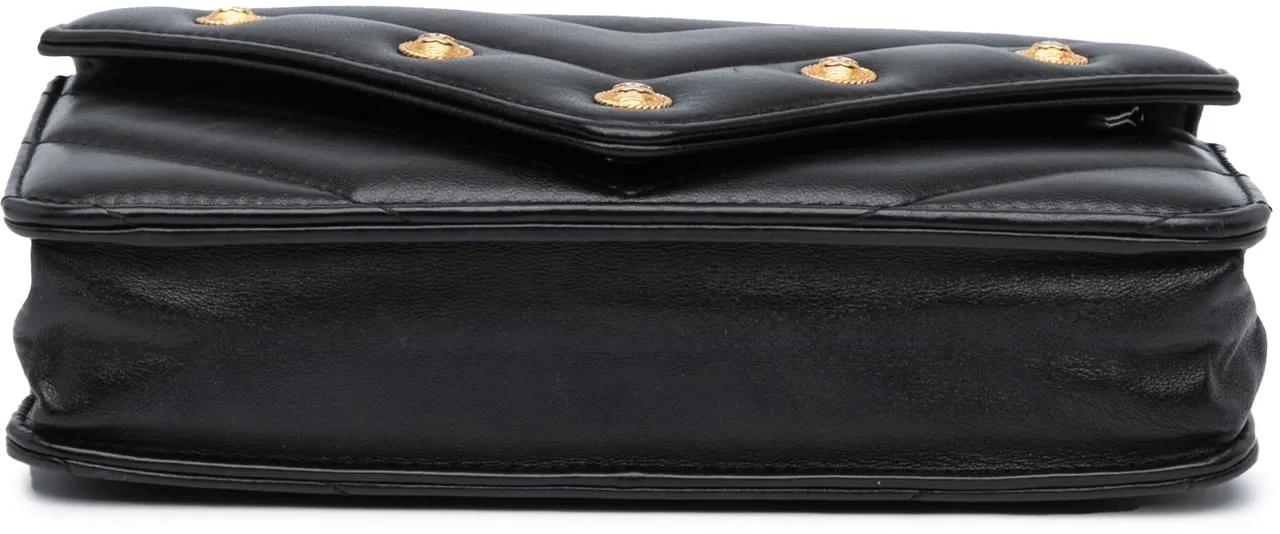 Thumbnail - Chanel Hobo Bags - 2018-2019 Chevron Lambskin Button Wallet On Chain - Gr. unisize - in Schwarz - für Damen