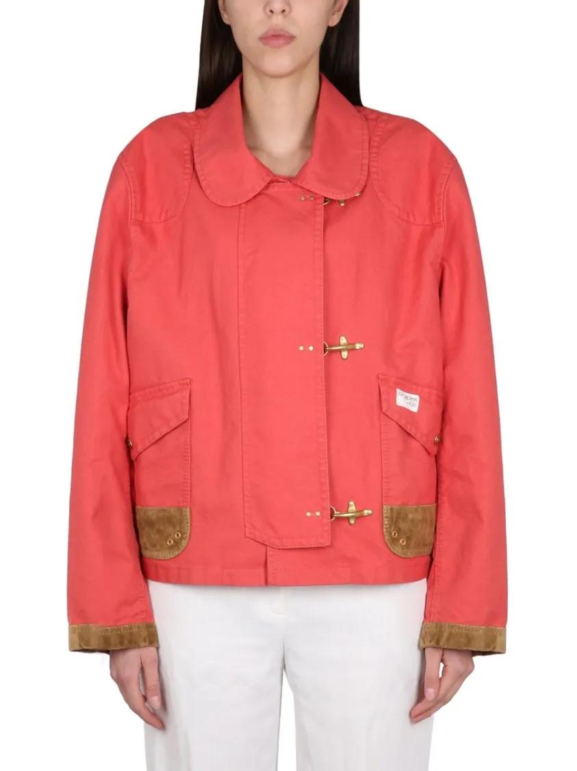 Thumbnail - Fay - 3 Hooks Caban Jacket - Größe M - pink