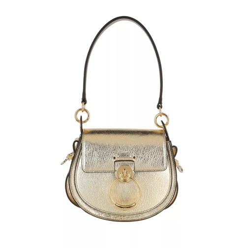 Chloé Tess Shoulder Bag Small Leather Gold Cross body-väskor