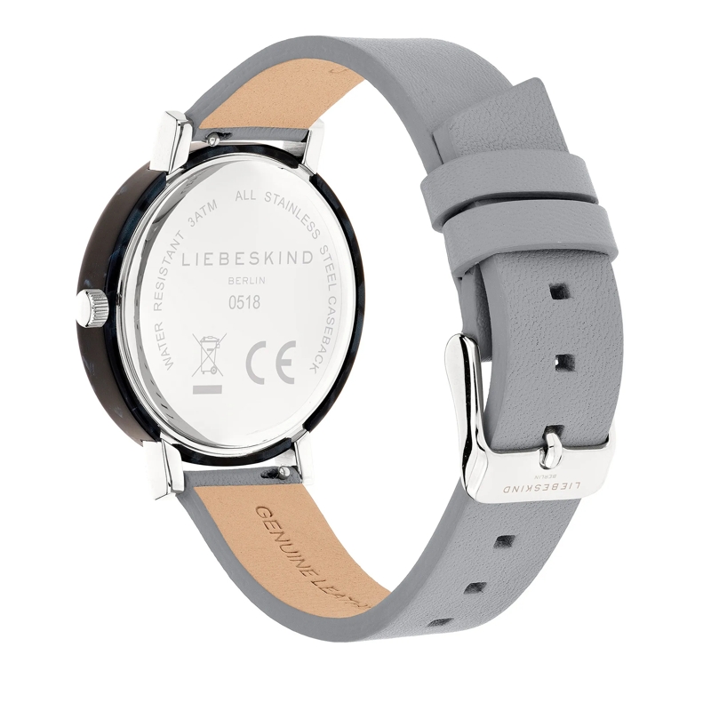 Liebeskind Berlin Quarzuhr Edelstahl Acetat Chic grau(Image 5)