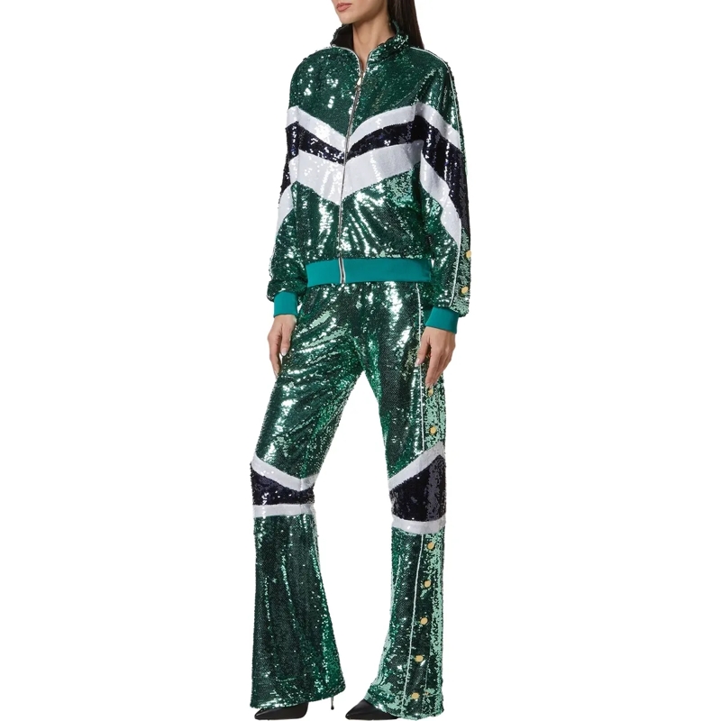Philipp Plein Jogginghose Jogginganzug Mit Schmucksteinen grün(Image 4)