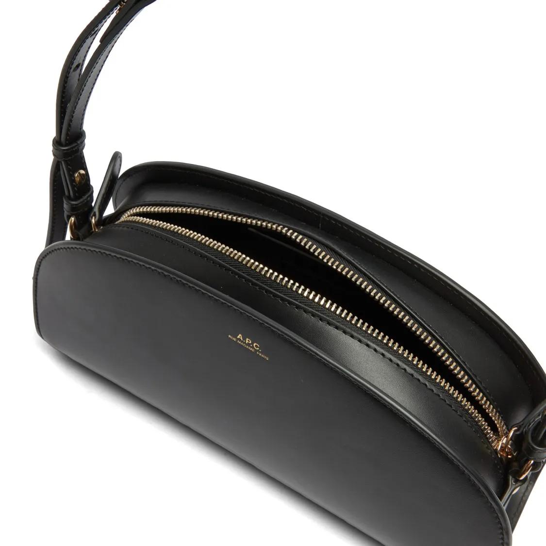A.P.C. Hobo bags Sac Demi-Lune Shoulder in zwart